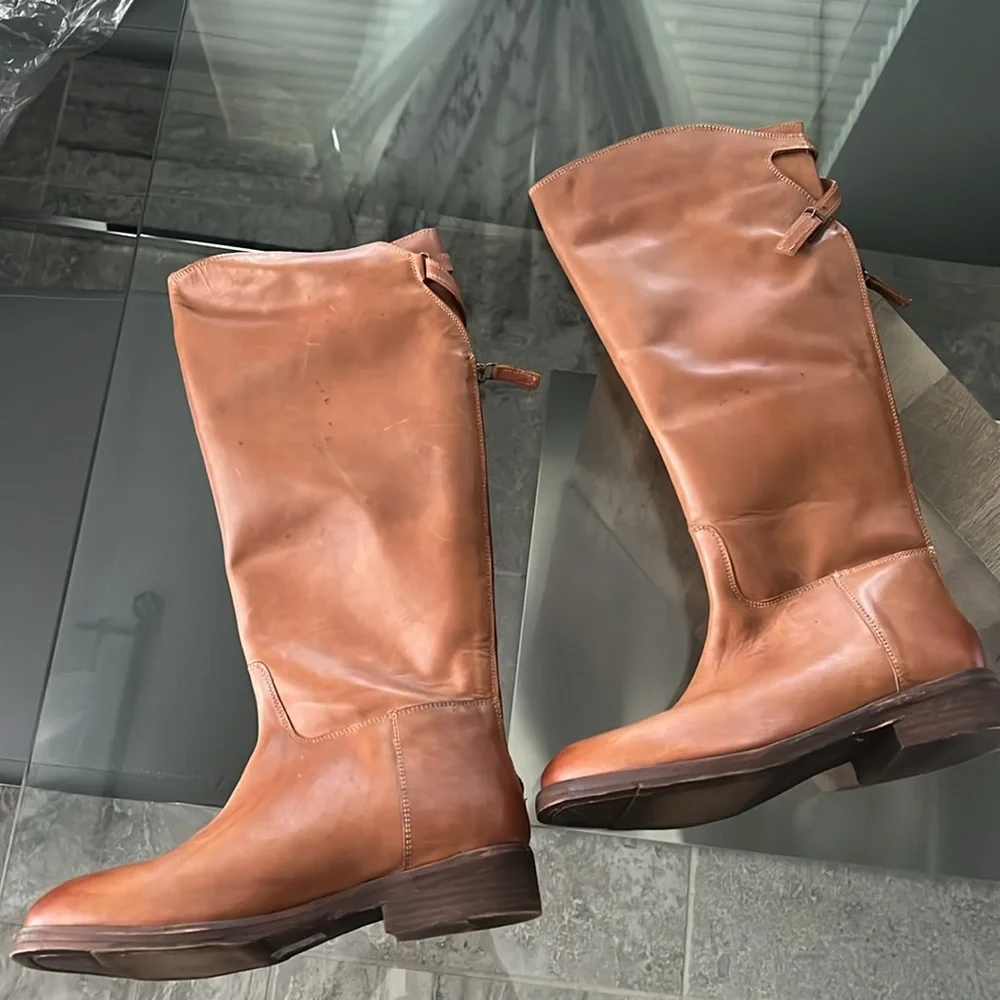 Free People Everly Equestrian Boots, Size EU 38.5 EXCELLENT! Retail $248